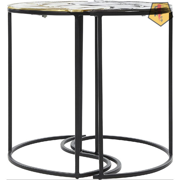 GN109 Iron Top End Table Set Wayfair